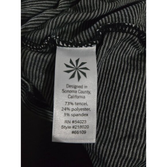 Athleta Womens Shanti Micro Stripe Long Sleeve Top XL Active Athletic Stretch - Picture 7 of 11